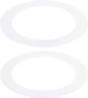 uxcell 6.3" ID 8.66" OD Goof Rings for Recessed Light, 2 Pack Matte White Goof Metal Trim Ring Lighting Fixture for Ceiling Wall Recessed Can Downlights