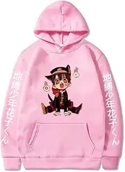 [Rcrllya] Toilet Bound Hanako Kun Hoodies Unisex Harajuku Cartoon Long Sleeve Streetwear Casual Sweatshirts Pocket Tops