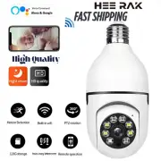 360° 1080P IP E27 Light Bulb Camera Wi-Fi IR Night Smart Home Wireless Security