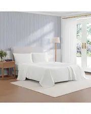 Tommy Hilfiger 180 Thread Count TH Performance Percale Cotton Cooling Finish Sheet Set
