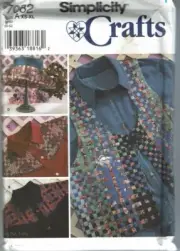 Simplicity Sewing Pattern 7082 Vest Shirt Hat Misses Size XS-XL