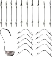 Metal Wire Alligator Clamp,Alligator Clips for Crafts - 20x Flexible Clamp for Note Holders, School Card Photo Picture Display Organizer Accessories