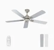 warmiplanet 52 Inch Indoor Ceiling Fans No Lights and RemoteControl, DC Slient