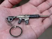 TOY 1/12 assault rifle keychainfull metal tactical keyring