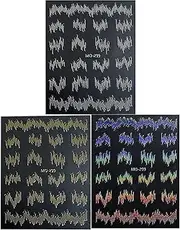 Nails Art Decals, Self-Adhesive Decals Embossed Reflective Stickers, Artistic Manicure Decorations, Beginners-Friendly Supplies for Halloween, Nightclub