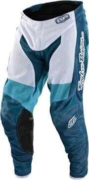 Troy Lee Designs GP Air Veloce Camo Motocross Pants, white-blue, Size 36 for Men White Blue