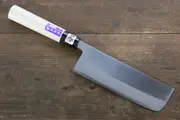 Kanetsune Blue Steel No. 2 Migaki Finished Nakiri Japanese Knife 165mm Magnolia Handle