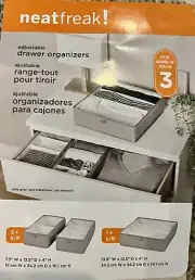 drawer organizer For clothes Socks Underwear neatfreak Set Of 3