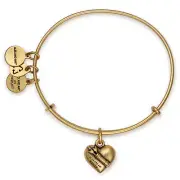 new with tags ALEX AND ANI Cupid's Heart Charm Bangle