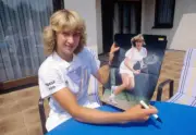 Steffi Graf German tennis star in Bruhl 1986 OLD PHOTO 38