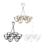 2Pcs Egg Storage Rack Freestanding Metal Wire Chicken Egg Basket Organizer
