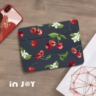 INJOYmall for iPad Air3 系列 Smart cover皮革平板保護套 附筆槽 香甜櫻桃款