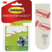 (24)-3M Command Assorted Poster Hanging Adhesive Strips Value Pack 17024-48ES