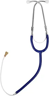 Classic Stethoscope, Professional Grade Hearing Aid Stethoscope for Testing, Non Slip in Ear Fit, Soft Hoses, and Accurate Probes, Ideal for Audiologists and Music Enthusiasts(Navy blue)