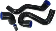 Silicone Hose Kit fit for SAAB 95, 98-08, 4 Pieces Silicone Radiator Hose Kit(K8-209 Black)