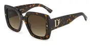 Dsquared2 D2 0063/S 086/HA Men's Sunglasses Tortoiseshell Size 53