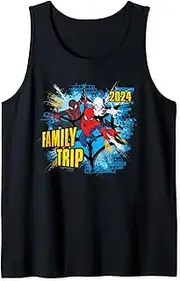 [Marvel] Spider-Man Miles Morales Spider-Gwen Family Trip 2024 Tank Top