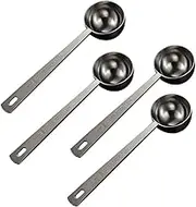 Kitchen 4Pcs Coffee Scoop Coffee Measuring Spoon Stainless Steel Milk Powder Long Handle 15/30ml Tablewares(15ml)