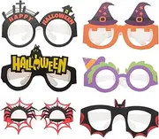 [ANDRESLAD] 6 pcs Halloween Glasses Prop for Unique Hat Bat Eyewear Frames Fun Party Favors for Cosplay Attractive Photo Accessories for Halloween Celebrations