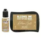 Couture Creations Alcohol Ink Stayz in Place Alcohol Ink Pad with Reinker Antiqu