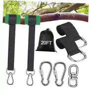 Safe Tree Swing Hanging Straps Kit, 3FT/10FT/15FT/20FT, Heavy Duty Holds