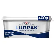 Lurpak Butter Spreadable Slightly Salted 400g