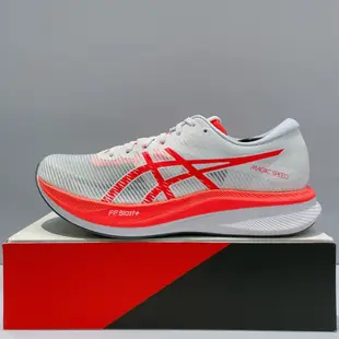 ASICS MAGIC SPEED 3 男生 白色 馬拉松 輕量 透氣 運動 慢跑鞋 1011B848-100