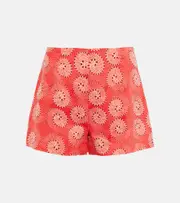 [Staud] Staud Oscar printed linen shorts AU 18 multicoloured