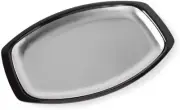 Nordic Ware 365 Indoor/Outdoor Grill N' Serve Plate, Brown/Silver, 10 By 15 inch