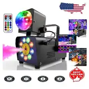 500W Smoke Machine with 360° Rotating Disco Lights for Fearless Celebrations