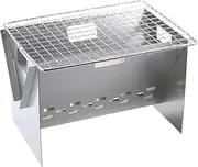 BXFGJCHH, Portable Stainless Steel BBQ Grill Folding Grill for Camping Sturdiness Picnics Barbecue BBQ Grill Charcoal Wood Stove Cookware,Mesh Strainer