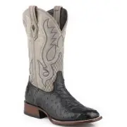 Men's Stetson Ozzy Full Ostrich Boots Square Toe Handcrafted JBS Collection