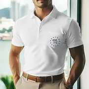 Men's Golf Shirt Vacation Work Lapel Ribbed Polo Collar Short Sleeve Basic Modern Color Block Plain Patchwork Buttons Summer Spring Spring Summer Regular Fit