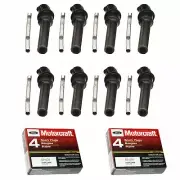 10 Coil Boots and Motorcraft Spark Plugs For 97-99 FORD ECONOLINE SUPER DUTY V10 (for: Ford)
