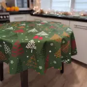 Tablecloth Christmas oval Water Resistant, X-mas cotton tablecloth Waterproof