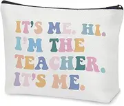 Teacher Birthday Gift Song Lyrics Inspired Gift Makeup Bag for Teacher Musican's Merchandise Cosmetic Bag (Teacher Makeup Bag-AU)