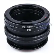 Adjustable Focus Helicoid Macro Tube Adapter for Olympus OM Lens To Fuji X XF