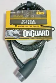 New 6 ' combination cable lock 3 security level OnGuard One Mean Lock