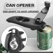 Manual Can Opener Crusher Bottle Opener Safety Smooth Edge Side Cut Lid Lifter