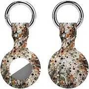 1PCS for Dots of Different Air Tag Holder Case Waterproof & Shockproof Anti-Scratch Protective Air Tag Cover with Keychain Ring Silicone Tags Holders for Luggage, Backpack, Keys, Pet