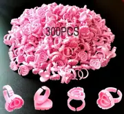 Glue Rings for Eyelash Extension,300PCS Smart Lash Glue Rings,Disposable Eyel...