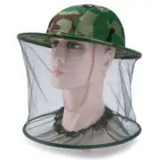 Mosquito Prevention Gauze Hat Camo Yellow Beekeeping Hat Camping