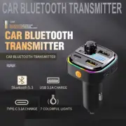 2024 Car MP3 Player Fm Transmitter Wireless Bluetooth 5.0 Noise Reduction Audio