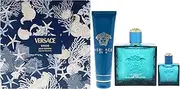 Eros by Versace for Men - 3 Pc Gift Set 3.4oz EDT Spray, 0.17oz EDT Spray Vial (Mini), 5oz Shower Gel