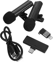 FUTUREORYY Twofunction Clip-on Microphone Noise Reduction for Live Streaming and Interviews