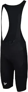 [CUORE] Men's Comfort Pro Plus Bib Short, Padded Bike Bib Shorts