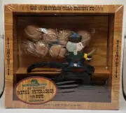 Cast Iron Nut Cracker Set Wood Base Soldier Sword Walnuts in Original Sealed Box