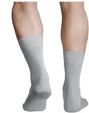[vitsocks] 100% Cotton Men's Socks Thin Lightweight Breathable (3 x Pack) Soft Plain Colours