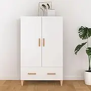 Highboard White 70x31x115 cm Engineered Wood Storage Cabinet Furniture Home Decor