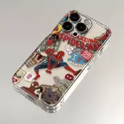 Marvel Spider Man Phone Case for Iphone 16 15 14 13 12 11 Pro Max 7 8 plus XR XS